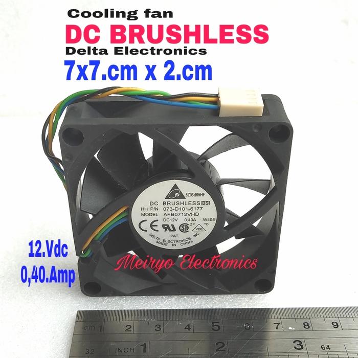 Gambar Fan kipas12.Vdc Delta Electronics ( 7 x 7.Cm x 2.Cm / DC Brushless dari Meiryo Electronic undefined Tokopedia