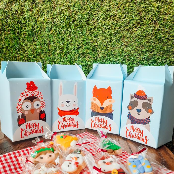 Gambar santa box christmas cookies kue natal kotak kue - Hijau dari CUBE Hardbox undefined 5 Tokopedia