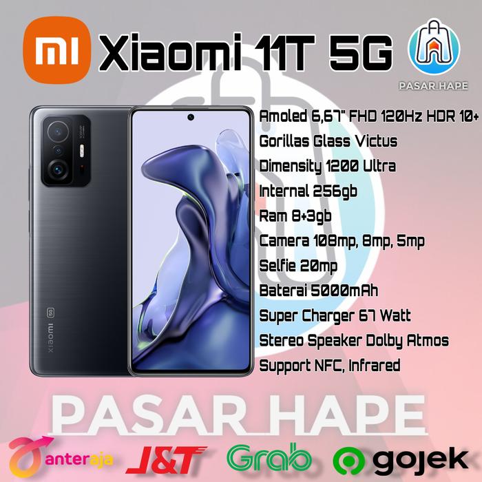 Gambar Xiaomi 11T 5G Resmi TAM - Grey dari Pasar Hape undefined Tokopedia