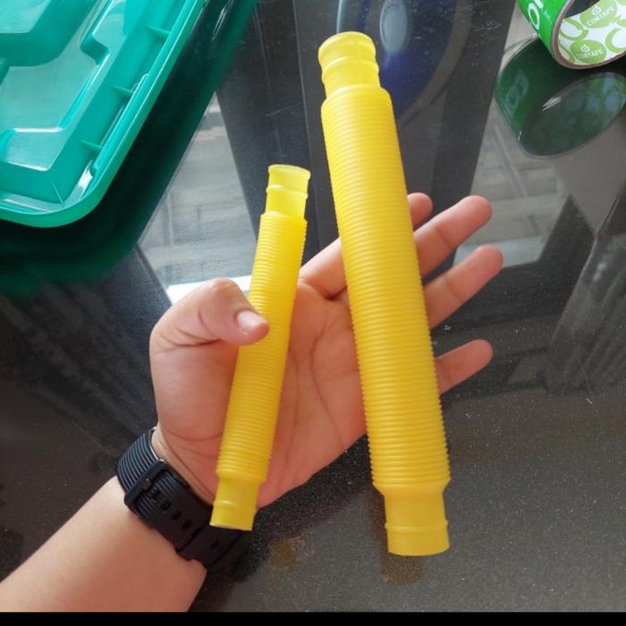Gambar Pop tubes tube Sensory fidget toys mainan anak pop it - Kuning, Mini dari Queen ToysKids Shop undefined Tokopedia