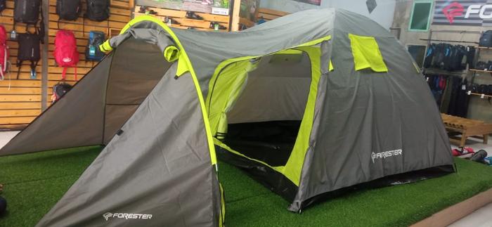Gambar Tenda Camping Dome Forester TDF 001 Kapasitas 6 Orang Double Layer - Grey dari Sandal Gunung OutdoorPro undefined Tokopedia