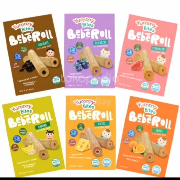 Gambar Yummy Bites Bebe Roll 40gr - Snack Anak Yummy bites - Orange/Jeruk dari Sales Bay undefined Tokopedia