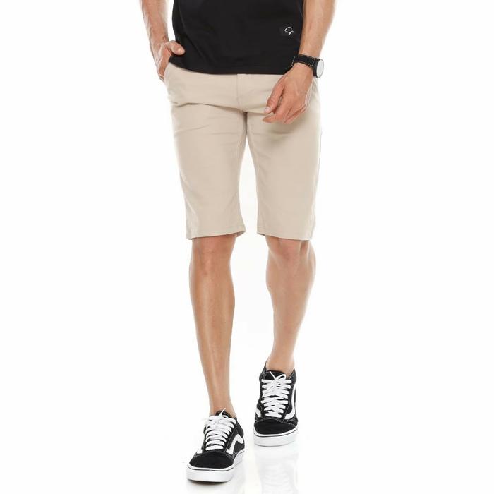 Gambar Celana Pollos Pendek Pria Kualitas Distro Surfing Santai Pantai Katun - Cream, 28 dari Cain Store_NEW undefined Tokopedia