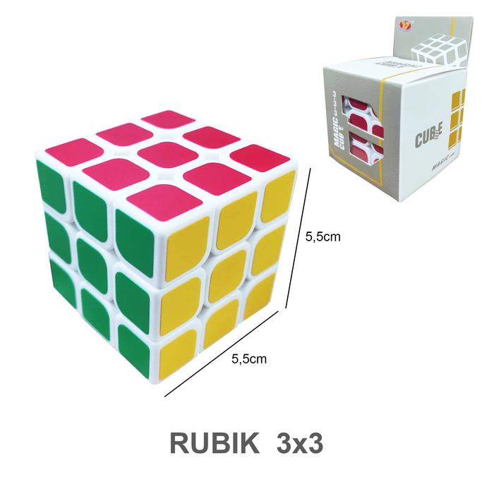 Gambar Mainan Rubik 3x3 / Rubik 3x3 - PREMIUM dari Bungkusind undefined Tokopedia
