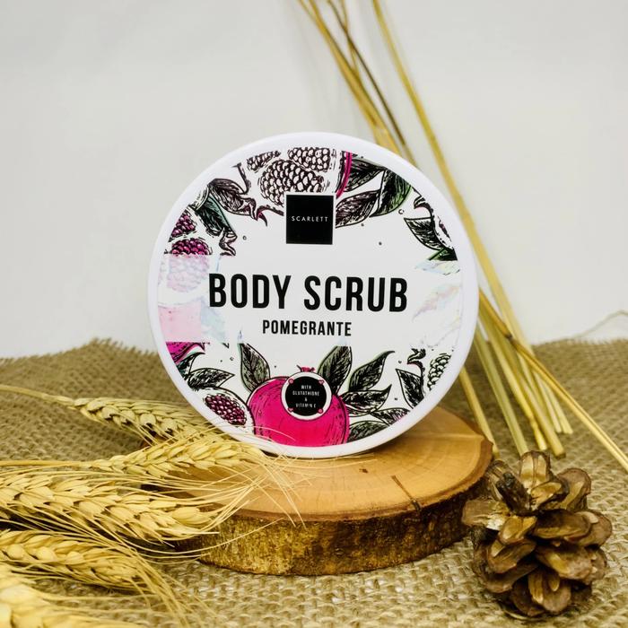 Gambar SCARLETT BODY SCRUB ORIGINAL SCARLET LULUR PEMUTIH KULIT WHITENING - pomegrante, 250ml dari wulandali undefined Tokopedia