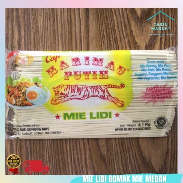 Gambar Mie Lidi Medan / Mie Gomak/ Mie Aceh GL Cap HARIMAU 1kg - Putih dari YAXIU MARKET undefined Tokopedia