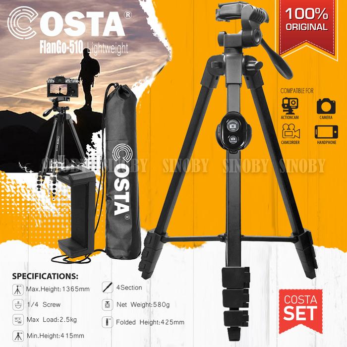 Gambar COSTA FlanGo-510 Tripod lightweight For Camera Smartphone With Remote dari Sinoby undefined Tokopedia