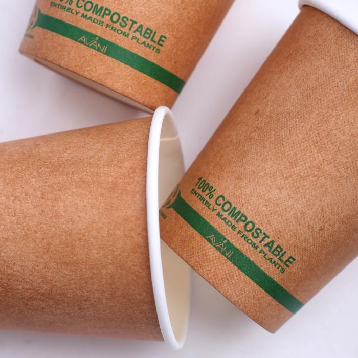 Jual Paper Cup Coklat 8 Oz, Gelas Ramah Lingkungan Tahan Panas - 50 ...