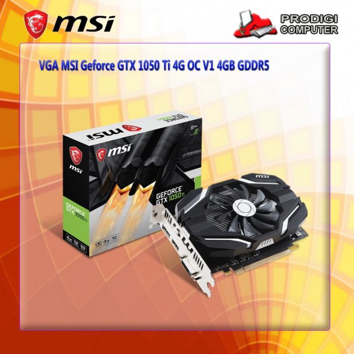 Msi Gtx 1050 Ti 4gt Ocv1 Ti Gaming Msi Geforce Gtx 1050 Ti 4g Ocv1