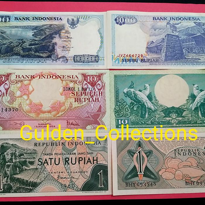 Gambar Paket mahar 2022 rupiah kertas uang kuno mahar pernikahan seri bunga - 1rp Hijau dari Gulden Collections undefined Tokopedia