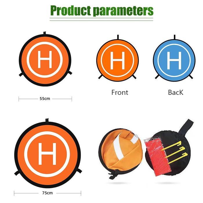 Gambar 55/75cm Landing pad Helipad drone Alas Mendarat Portable Foldable DJI - 75CM dari FunToys711 undefined Tokopedia