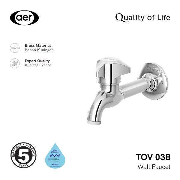 Gambar AER Kran Tembok Kuningan / Brass Wall Faucet TOV 03B dari Sutindo Shop undefined Tokopedia
