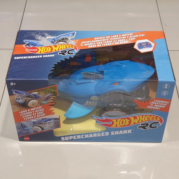 Jual hot wheels rc supercharged shark 