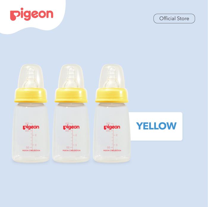 Gambar Pigeon Triple Pack PP KP 120Ml With S-Type Silicone Nipple - Yellow dari Pigeonbabyindonesia undefined Tokopedia
