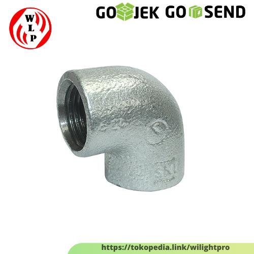 Gambar Elbow L 3/4'' Knee Besi Pipa Galvanis Drat Dalam dari Wilightpro undefined Tokopedia