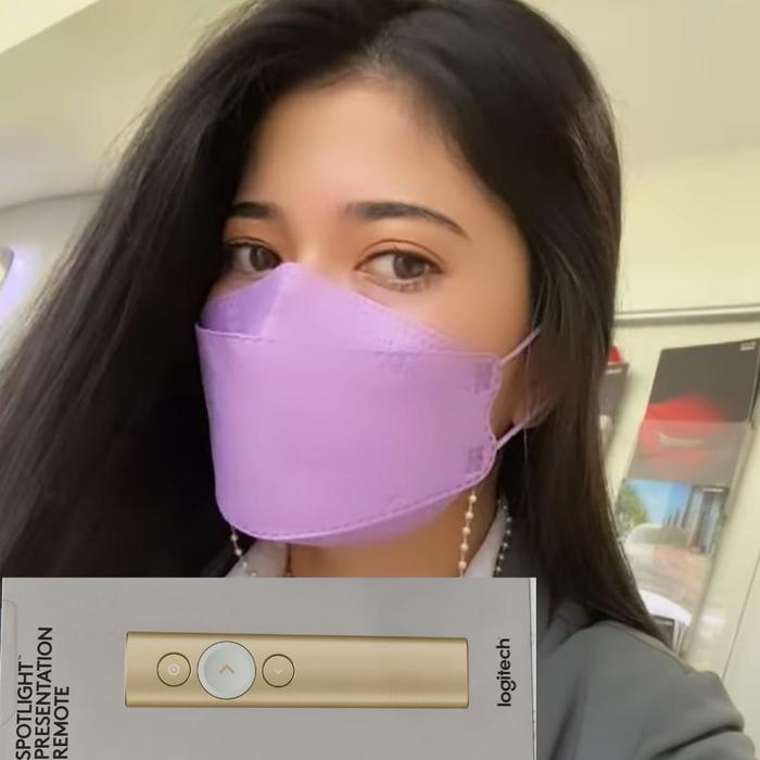 Gambar Logitech Spotlight Wireless Presentation Remote - Emas dari Aquarius Ofc undefined Tokopedia
