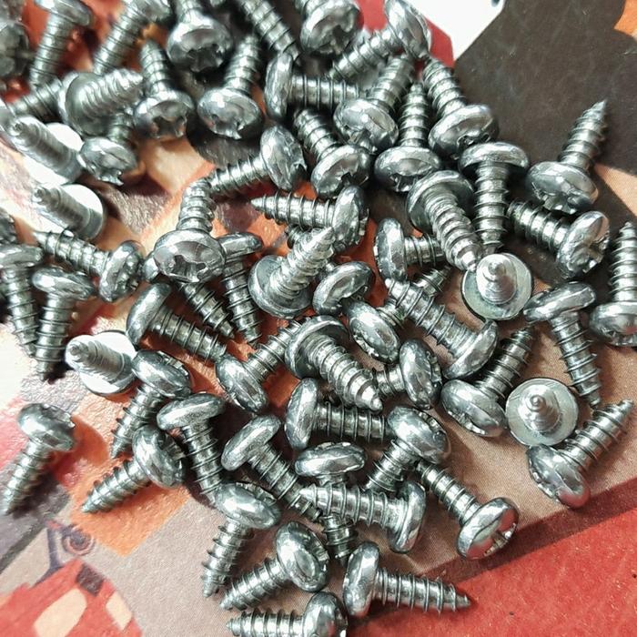 Gambar Sekrup stainless PH 6 x 3/8 PAB ss 6 x 3/8 skrup kayu skrup stainless - PAN HEAD dari TRISTECH_NEW undefined Tokopedia