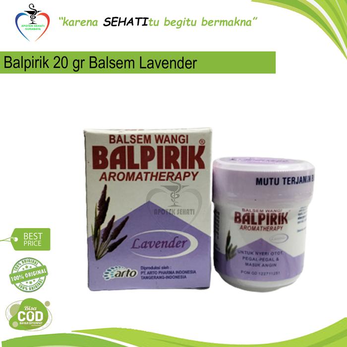 Gambar Balpirik Merah / Balsem Balpirik Extra Kuat / Balpirik 20Gr - lavender dari APOTEK SEHATI undefined Tokopedia