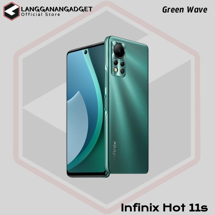 Gambar Infinix Hot 11s NFC 6/128 Termurah • Garansi Rsmi INFINIX Indonesia - Green Wave dari LanggananGadget undefined Tokopedia
