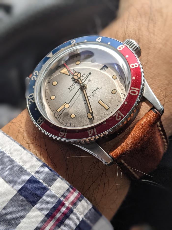 Jual Steinhart Ocean One Vintage Dual Time GMT premium Pan Am Watch + BONUS  - Jakarta Barat - Kirkland Indonesia | Tokopedia