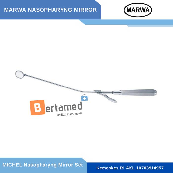Gambar Michel Nasofaring Mirror No. 2 / 4 / 5 / 6 - No 4 dari Bertamed undefined Tokopedia