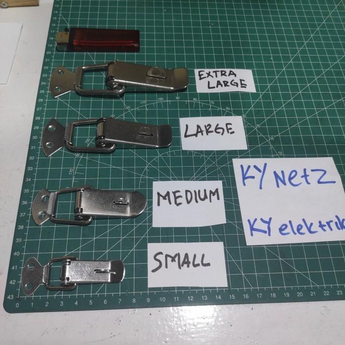 Gambar Kunci koper / Kaitan Koper / Hardcase koper stainless EXTRA LARGE dari Kynetz undefined Tokopedia