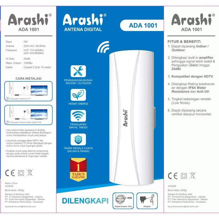 Jual Antena Digital Arashi ADA 1001 