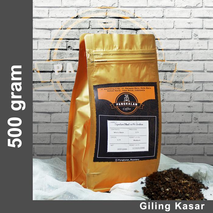 Gambar House Blend Kopi - 75% Arabica 25% Robusta Coffee 500 gram - Giling Kasar dari Pangkalan Roastery undefined Tokopedia