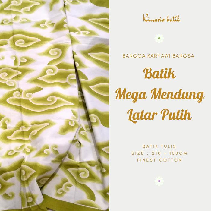 Gambar Kain Batik Tulis Mega Mendung - PRI02 - Citruss dari KINARIO BATIK undefined Tokopedia
