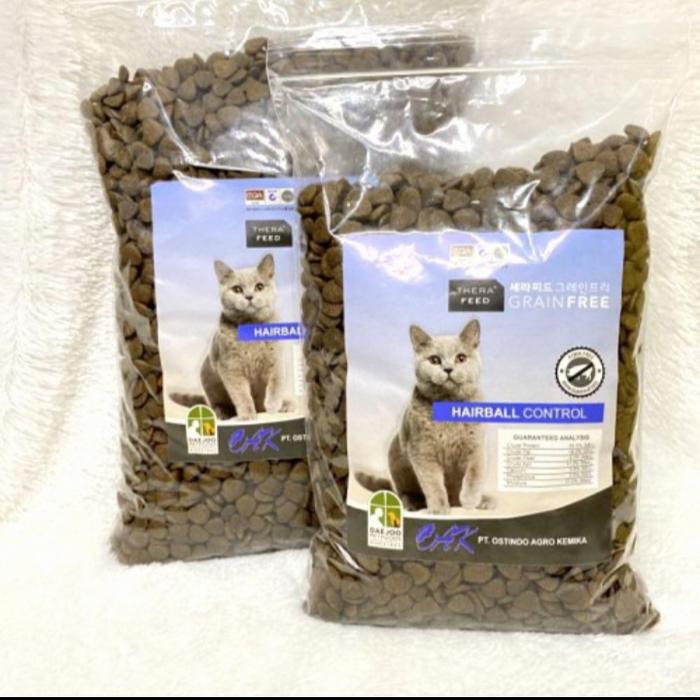 Gambar THERA FEED HAIRBALL CONTROL 1000GR / THERAFEED GRAINFREE - (REPACK) dari Ori Pet Shop undefined Tokopedia