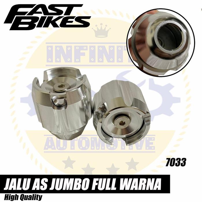 Gambar Jalu As Roda Jumbo Full CNC Universal FastBikes 7033 - Silver dari Infinity Automotive undefined Tokopedia