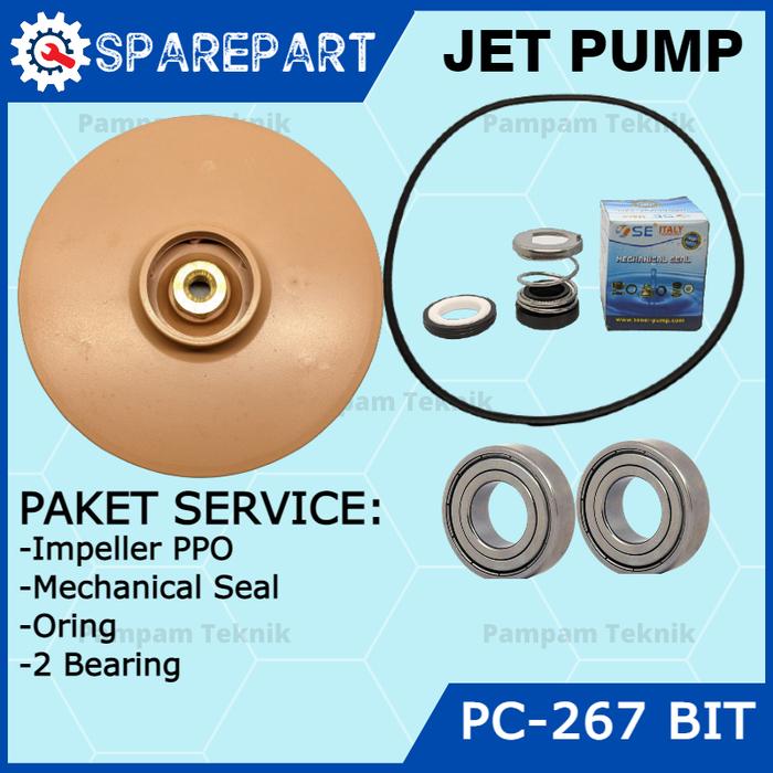 Gambar PAKET SERVICE POMPA AIR JETPUMP SHIMIZU JET PUMP 260 267 268 375 BIT - PC-267 BIT dari PampamTeknik undefined Tokopedia