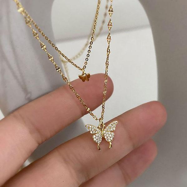 Jual kalung double layer new trendy 