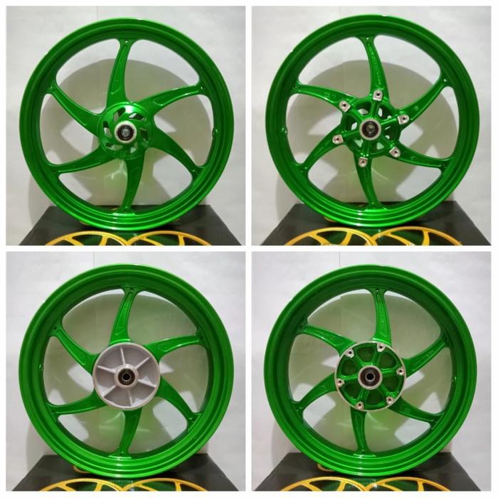 Gambar Velg VND Ninja RR Six Star 215x17 dan 300x17 - Hijau dari System Motor Sport undefined Tokopedia