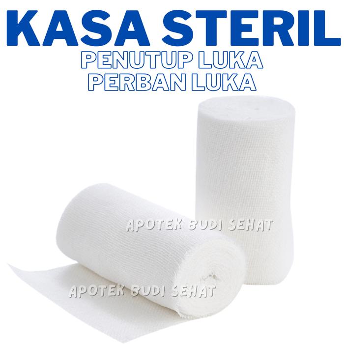 Gambar Kasa gulung steril perban gulung perban luka P3K 5 cm per pack isi 10 - kasa dari Apotek Budi Sehat Bandung_NEW undefined Tokopedia