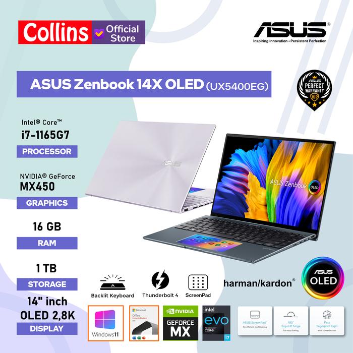 Promo ASUS Zenbook 14X OLED UX5400EG I7 