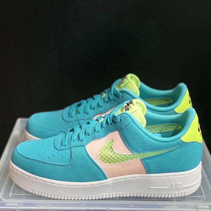 Jual AIR FORCE '07 LV8 ORACLE AQUA GHOST SNEAKERS AUTHENTIC 1000