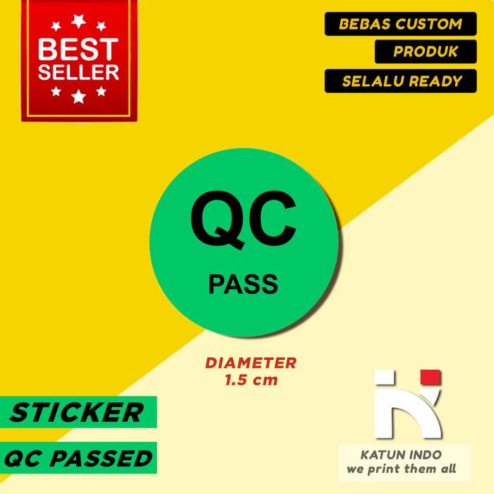 Gambar QC PASS STIKER LABEL / QC PASSED STIKER LABEL - Putih dari katun indo undefined Tokopedia