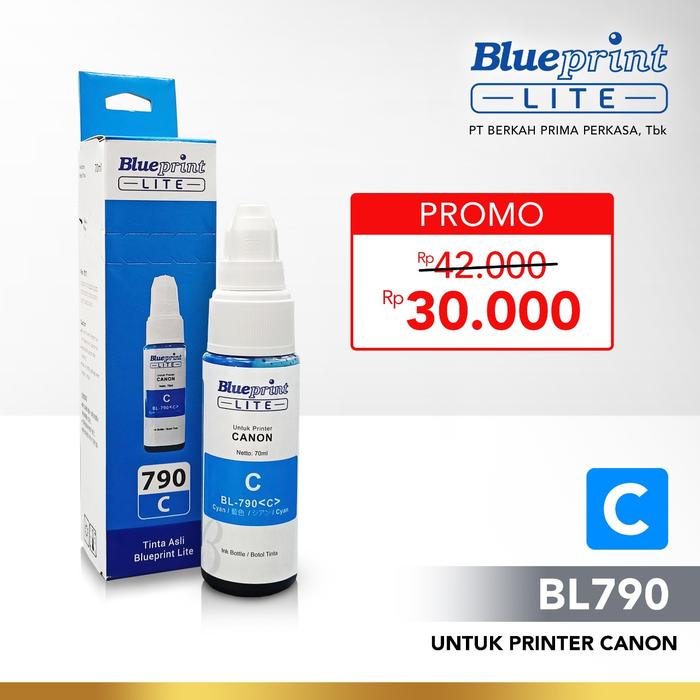 Gambar Tinta Canon 790 BLUEPRINT Lite For Printer Canon IP2770 MG2570 E410 - Biru dari Blueprint Indonesia undefined Tokopedia