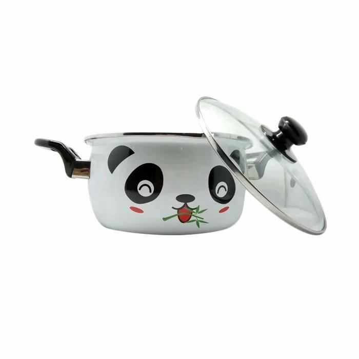Gambar Maspion HELLOPANDA18 Panci Enamel Hello Panda Ukuran 18 cm dari centrogrosir_NEW undefined Tokopedia