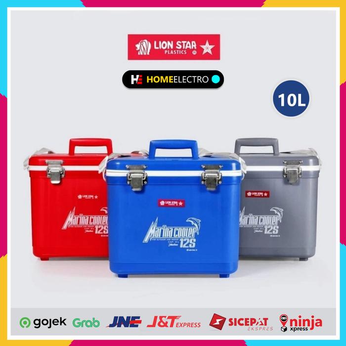 Gambar LION STAR Marina Cooler 12S Box Ice Kotak Tempat Es 10 Lt - Abu-abu dari Home Electro Kota Depok Tokopedia
