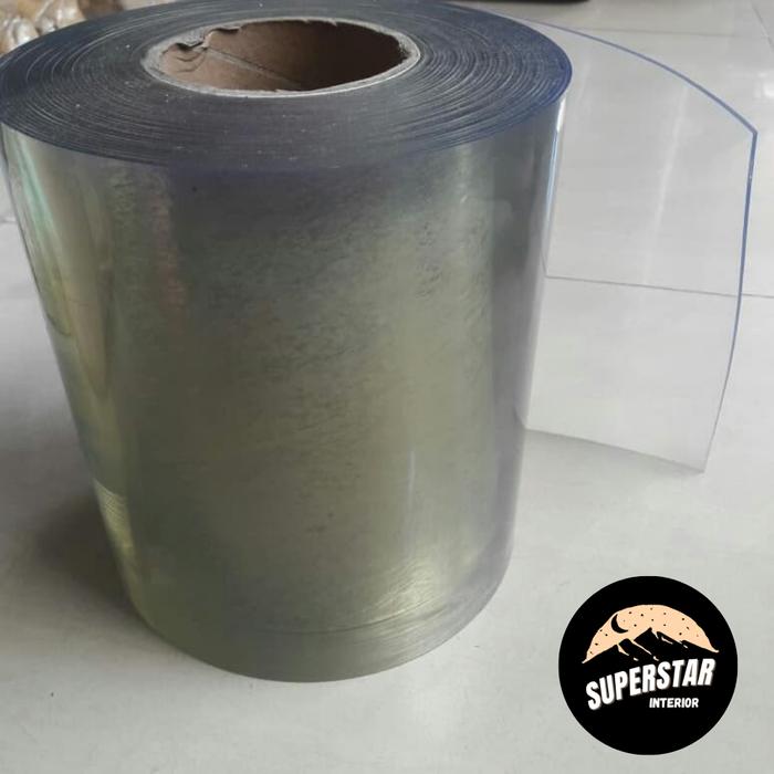 Gambar tirai plastik pvc curtain murah bening dan kuning (20mm x 20cm) - Bening dari Superstar interior undefined Tokopedia
