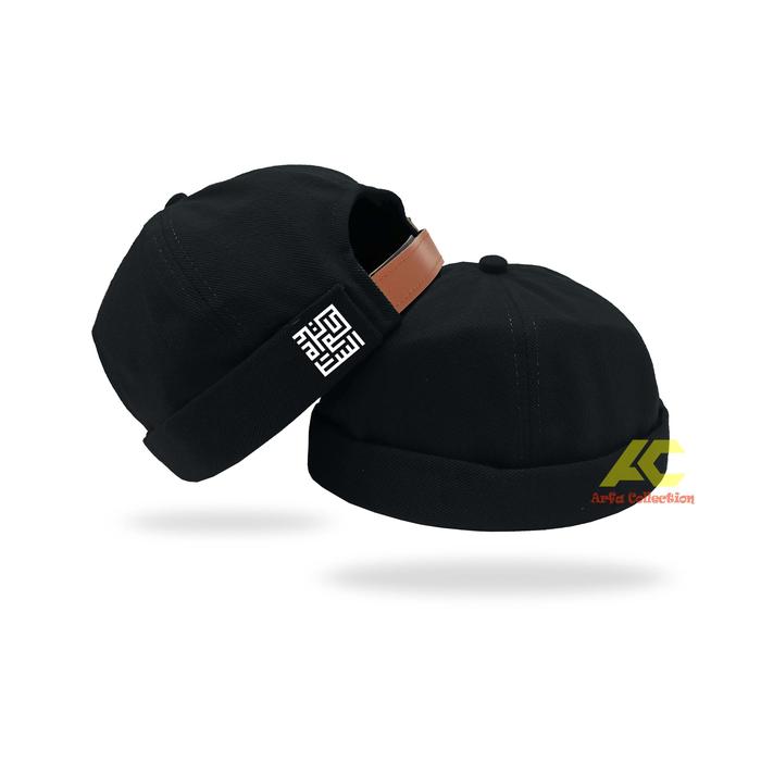 Gambar TOPI CAP MIKIHAT CUSTOM TULISAN ASSALAMUALAIKUM / PECI UAS - Hitam dari Arshila fashion undefined Tokopedia