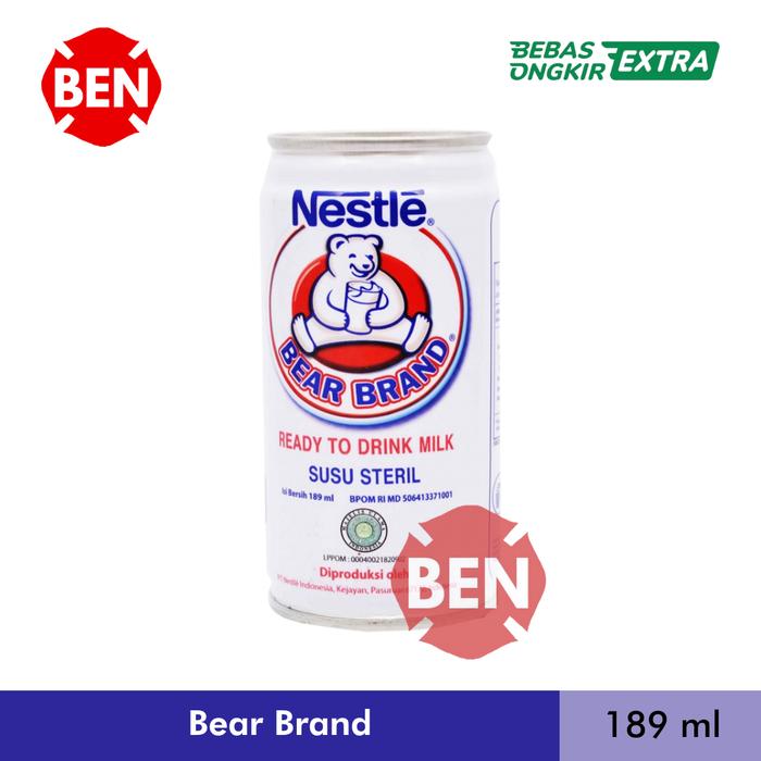 Gambar Bear Brand 189 ml / Susu Beruang Kaleng 189ml Grosir Murah Dus Nestle dari Ben Motoshop undefined Tokopedia