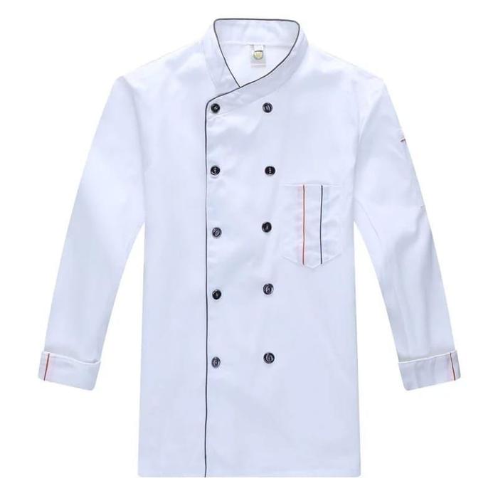 Gambar Baju Koki Lengan Panjang Monolog Seragam Chef Original - Putih, M dari Monolog Production undefined Tokopedia