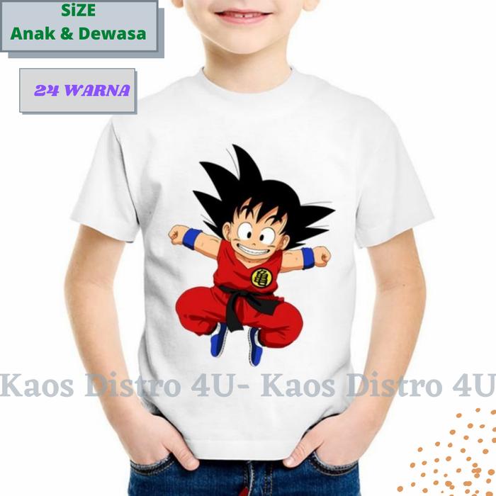 Jual Kaos Sun Goku Shirt Baju Dragon Ball Tshirt Dragonball