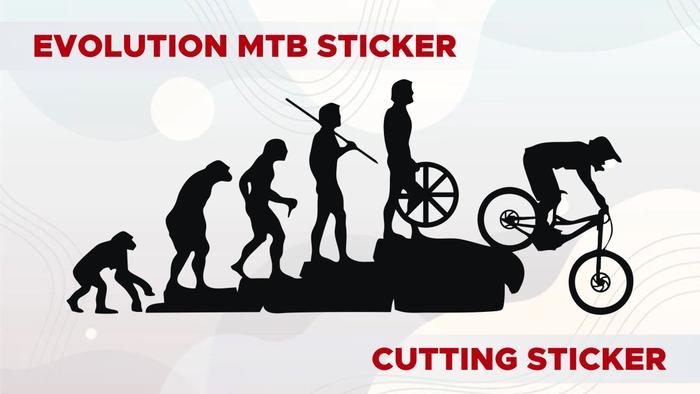 Gambar Sticker Aksesoris Sepeda Evolution MTB - Hitam dari Diskon Termurah Sticker Shop undefined Tokopedia