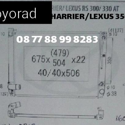 Jual radiator toyota lexus RS300 3500cc koyorad - Jakarta Utara ...
