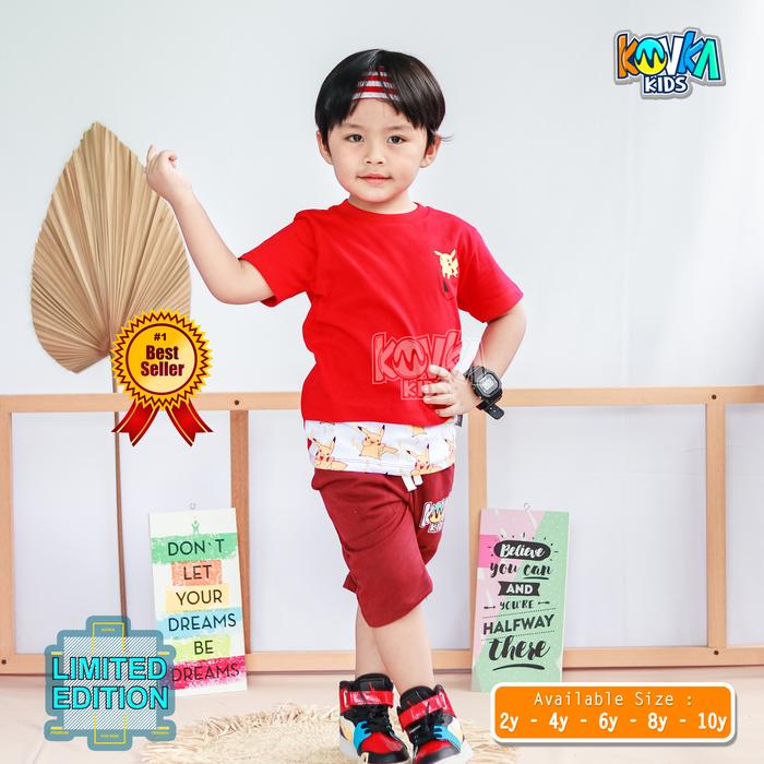 Gambar Stelan Kaos Anak Laki 2 4 6 8 10 Tahun / Setelan Pakaian Anak Laki - POKEMON, 6 dari etalase-cod undefined Tokopedia