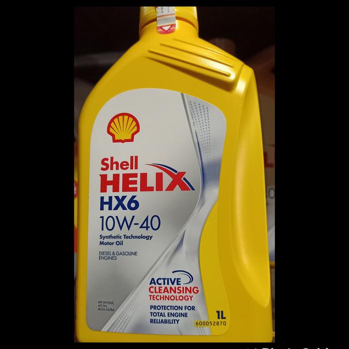 Gambar Oli Shell Helix HX6 10 W-40 1 liter/ Oli mobil/ Oli Shell dari JuraganAki undefined Tokopedia